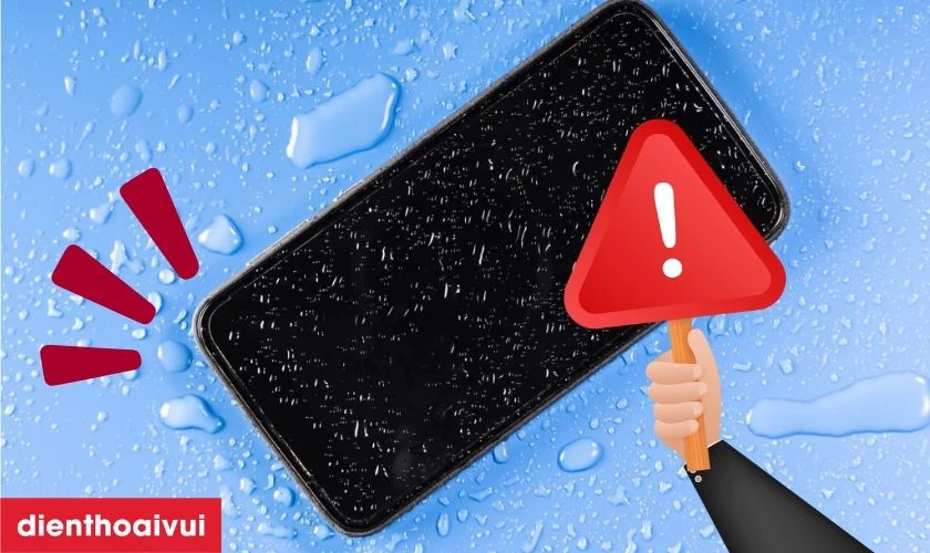 V&ocirc; nước g&acirc;y lỗi main IC s&oacute;ng điện thoại Tecno