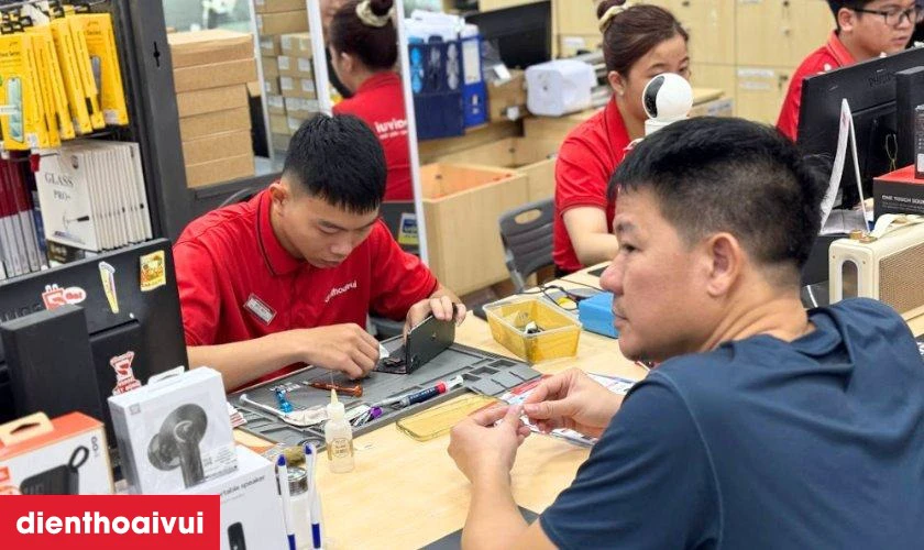 Quy trình sửa main IC USB sạc điện thoại Vivo chuyên nghiệp