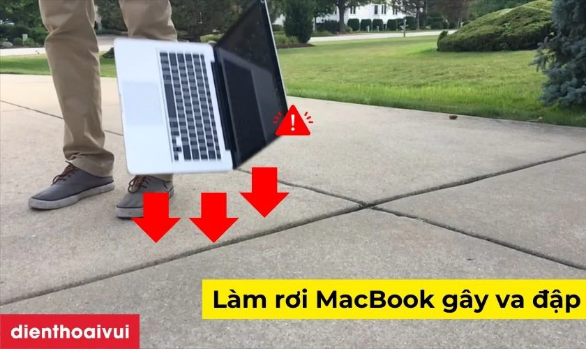 Va đập mạnh có thể làm hỏng main MacBook