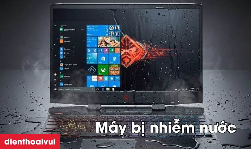 Sửa main - Lỗi IC nguồn HP Omen15-DC 2018