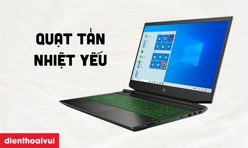 Dấu hiệu HP Pavilion GAMING 15-EC0000 bị lỗi IC nguồn