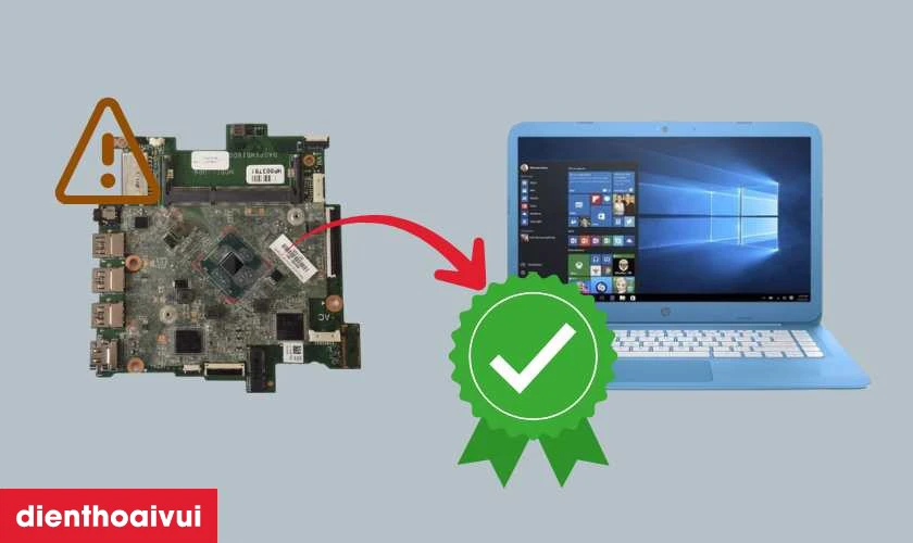 Dấu hiệu HP Stream14-AX bị lỗi IC nguồn