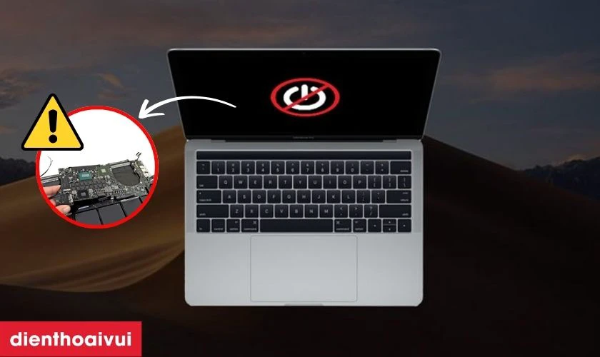 Dấu hiệu nhận biết cần sửa main lỗi mất nguồn MacBook Pro 13 Inch A1706 2016/2017