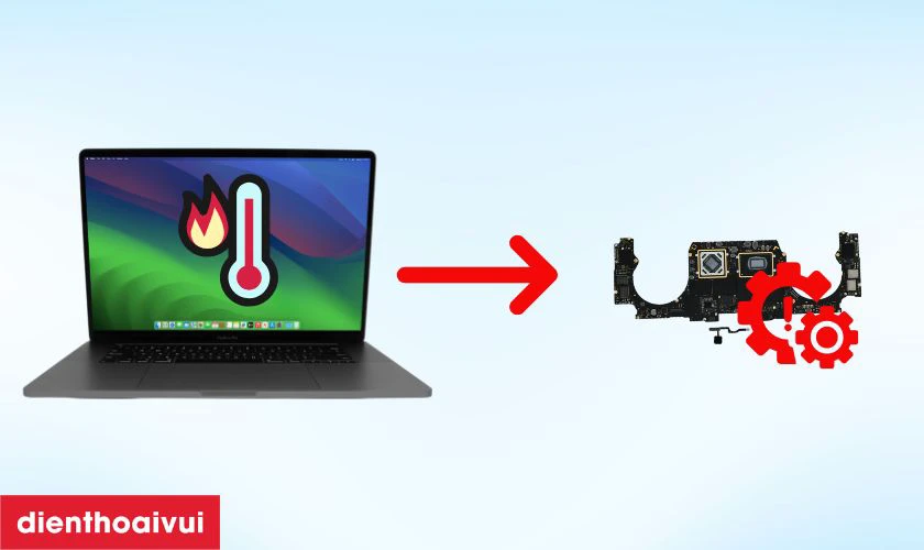 Quá nhiệt có thể dẫn đến hư hỏng main trên MacBook
