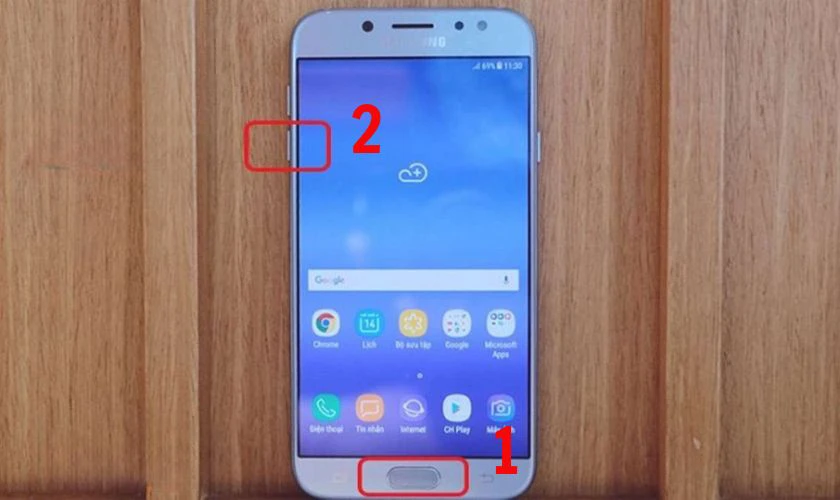 Mở kho&aacute; n&uacute;t nguồn OPPO bị liệt bằng ph&iacute;m Home cứng