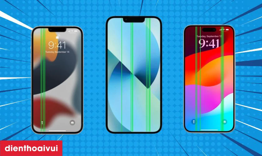 M&agrave;n h&igrave;nh iPhone bị sọc l&agrave; g&igrave;?