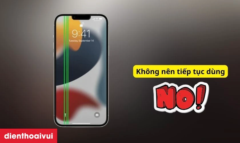 C&oacute; n&ecirc;n tiếp tục d&ugrave;ng iPhone 13 khi m&agrave;n h&igrave;nh bị sọc