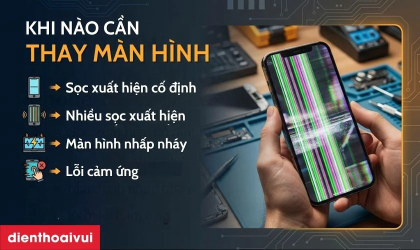Khi n&agrave;o cần thay m&agrave;n h&igrave;nh iPhone 13 Pro Max?
