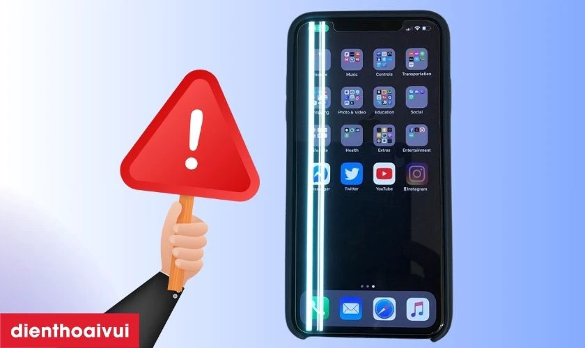 Dấu hiệu nhận biết iPhone 13 Pro Max bị sọc m&agrave;n h&igrave;nh cần sửa