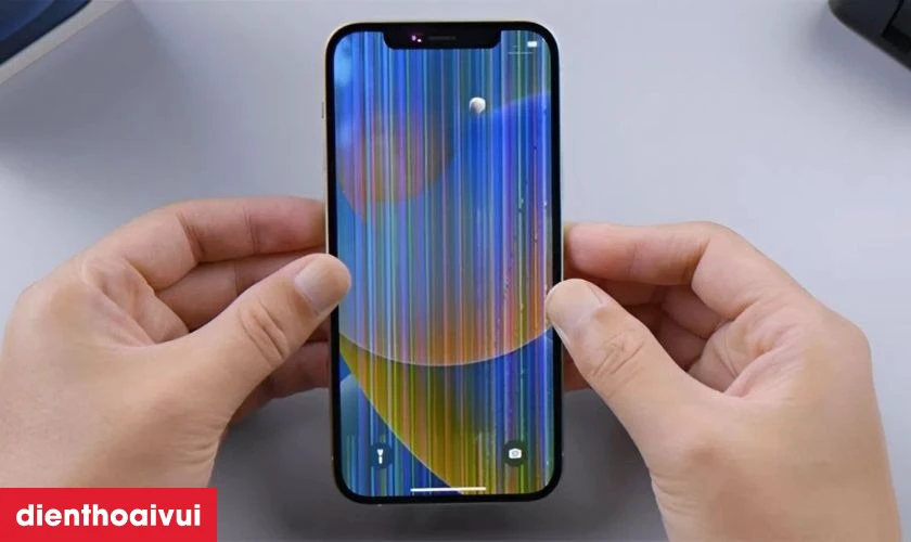 Đường sọc thay đổi khi bật tắt hoặc khởi động lại m&aacute;y