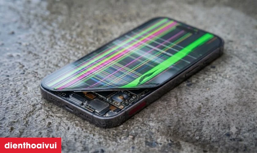 Chi ph&iacute; sửa sọc m&agrave;n h&igrave;nh iPhone 14 phụ thuộc v&agrave;o yếu tố n&agrave;o?