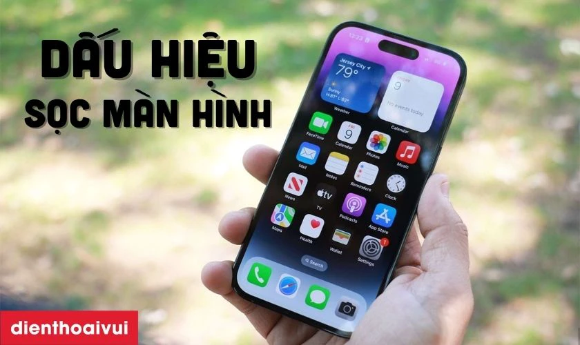 Dấu hiệu nhận biết sửa sọc màn hình iPhone 14 Pro