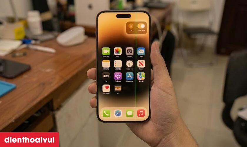 Sửa sọc m&agrave;n h&igrave;nh iPhone 14 Pro c&oacute; l&agrave;m mất True Tone kh&ocirc;ng?