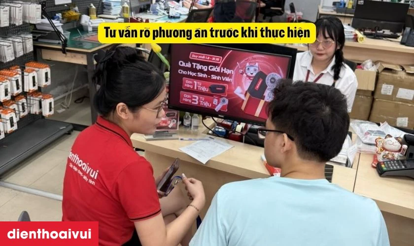 Tư vấn r&otilde; phương &aacute;n trước khi thực hiện