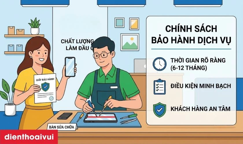 C&oacute; ch&iacute;nh s&aacute;ch bảo h&agrave;nh dịch vụ
