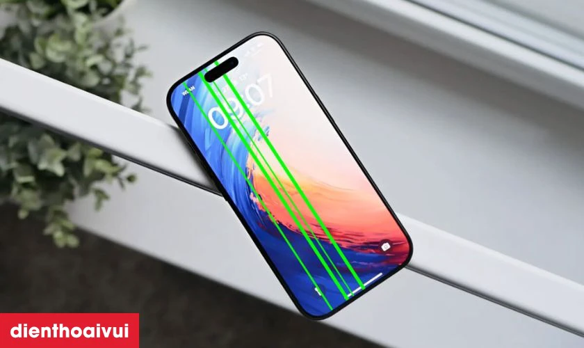 Sửa sọc m&agrave;n h&igrave;nh iPhone 15