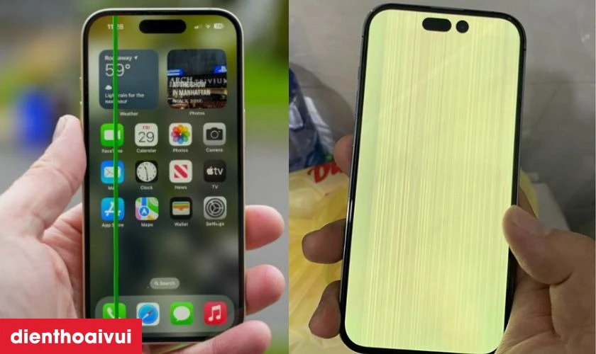 Những yếu tố ảnh hưởng đến gi&aacute; sửa sọc m&agrave;n h&igrave;nh iPhone 15
