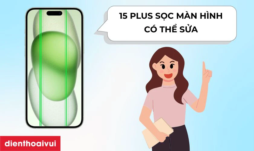 iPhone 15 Plus bị sọc m&agrave;n h&igrave;nh c&oacute; sửa được kh&ocirc;ng?