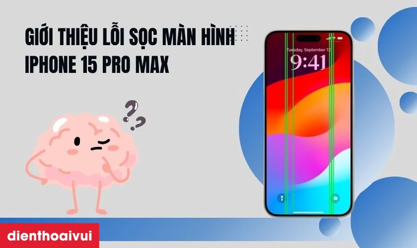 Sửa sọc m&agrave;n h&igrave;nh iPhone 15 Pro Max