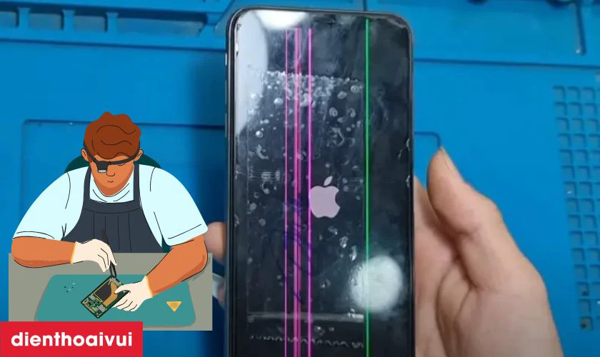C&aacute;ch kiểm tra v&agrave; khắc phục lỗi sọc m&agrave;n h&igrave;nh iPhone