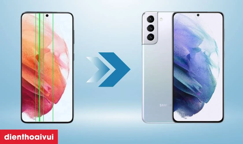 Sửa sọc m&agrave;n h&igrave;nh Samsung S21 Plus l&agrave; g&igrave;