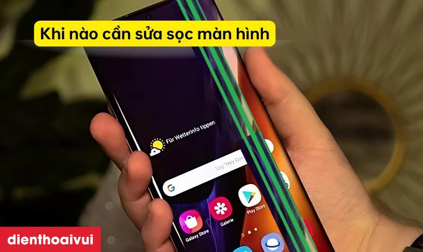 Khi n&agrave;o n&ecirc;n sửa sọc m&agrave;n h&igrave;nh Samsung S22 FE