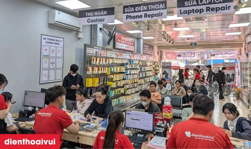 Địa chỉ sửa s&oacute;ng iPhone