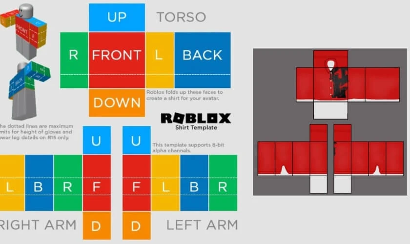Cách tạo mẫu T-shirt Roblox đẹp trên máy tính