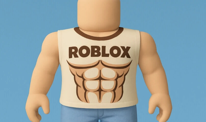 T-Shirt Roblox 6 múi sắc nét