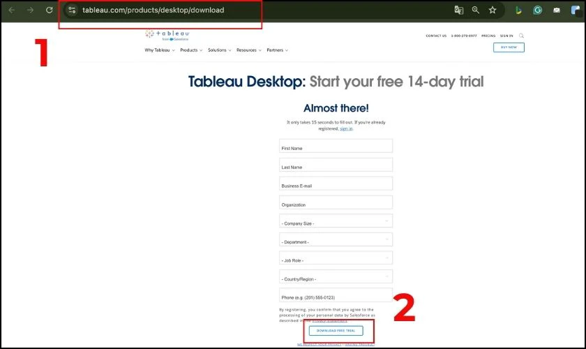 Hướng dẫn cài đặt Tableau
