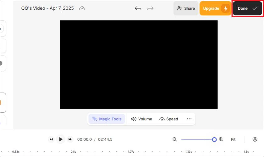 Nhấn Done để tiến h&agrave;nh tải