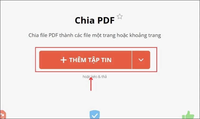 Cắt file PDF th&agrave;nh nhiều file bằng PDF Candy
