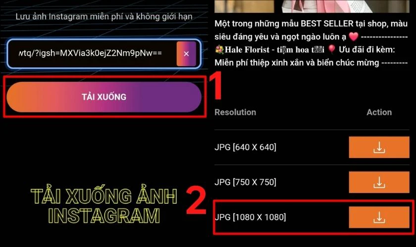 Dán link liên kết đã sao chép vào ô yêu cầu