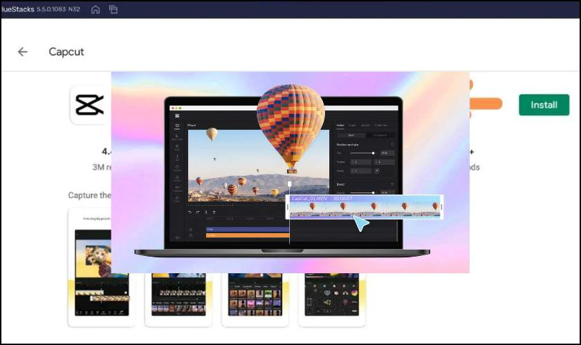 Tải Capcut tr&ecirc;n m&aacute;y t&iacute;nh miễn ph&iacute;