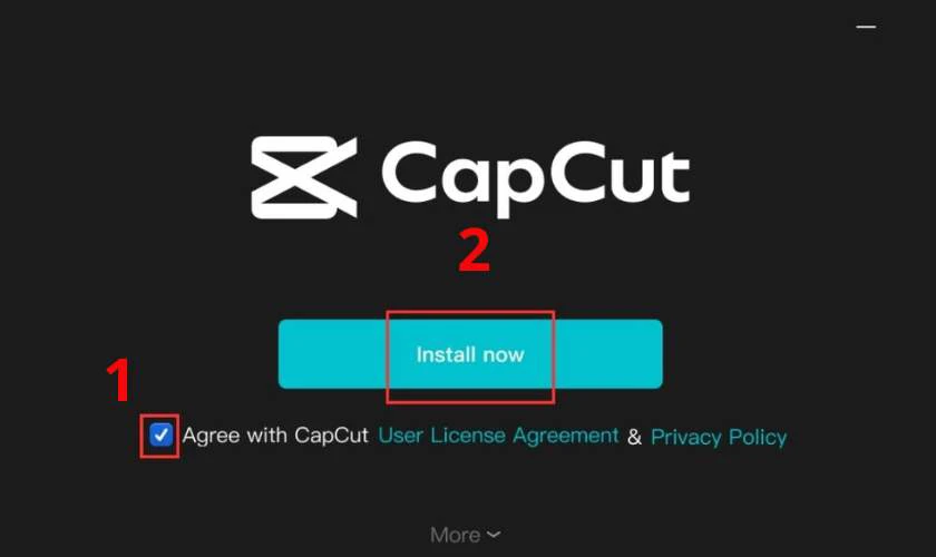 Nhấn Install Now để bắt đầu c&agrave;i đặt ứng dụng