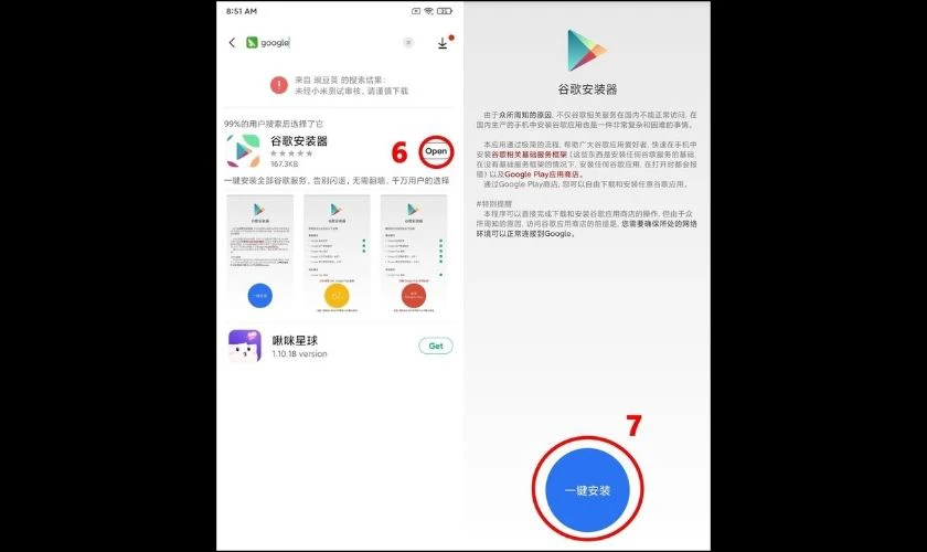 Nhấn Open để khởi chạy ứng dụng