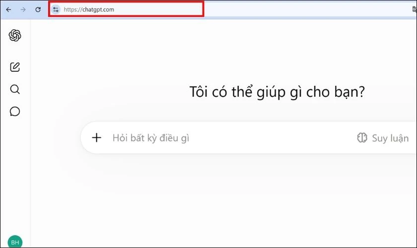 Cách sử dụng ChatGPT không cần tải về máy tính