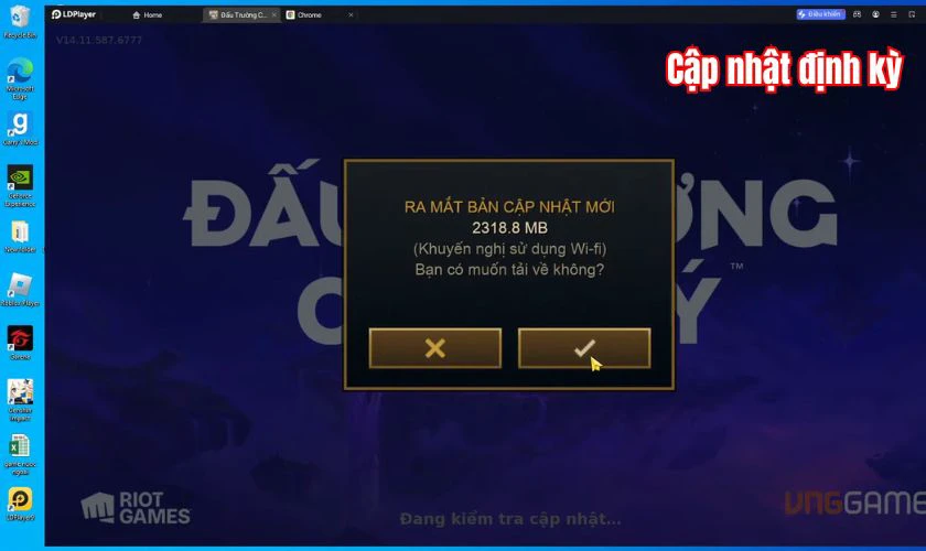 Lưu ý khi tải Đấu Trường Chân Lý VNG Mobile