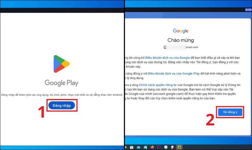 Đăng nhập vào tài khoản CHPlay