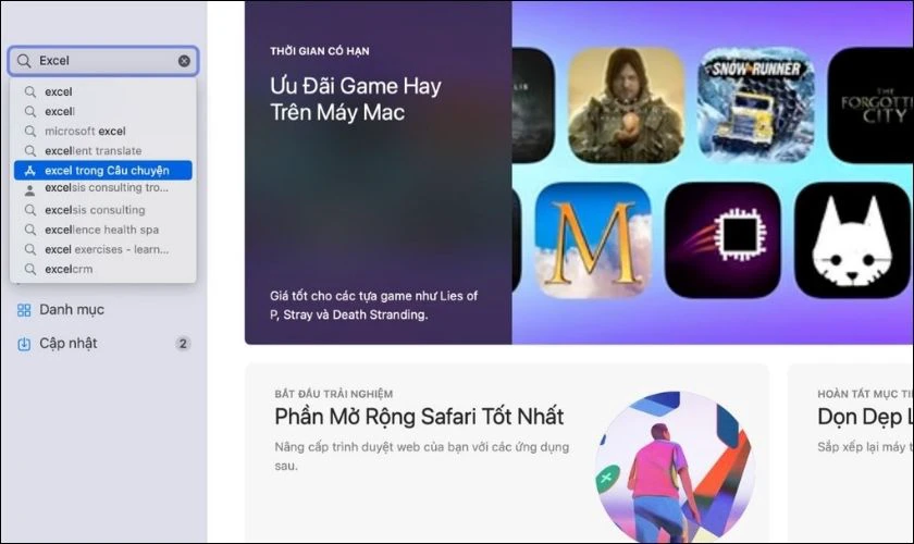 Tìm kiếm Excel và chọn chính thức do Microsoft phát hành