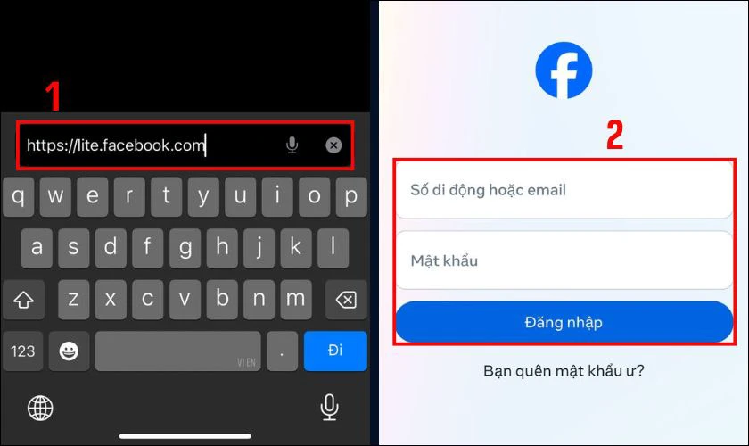 Tải Facebook Lite cho iPhone không cần App Store