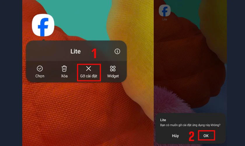 Cách xóa Facebook Lite khỏi điện thoại, máy tính