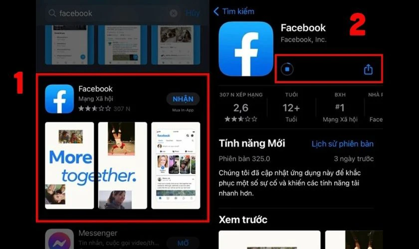 Cách tải Facebook về điện thoại iPhone