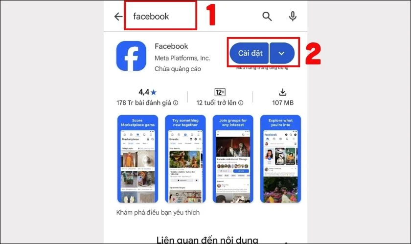 Hướng dẫn tải Facebook về điện thoại