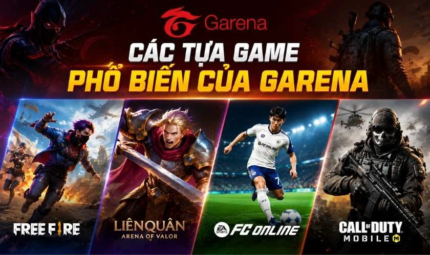 Những game Garena phổ biến có thể tải năm 2026