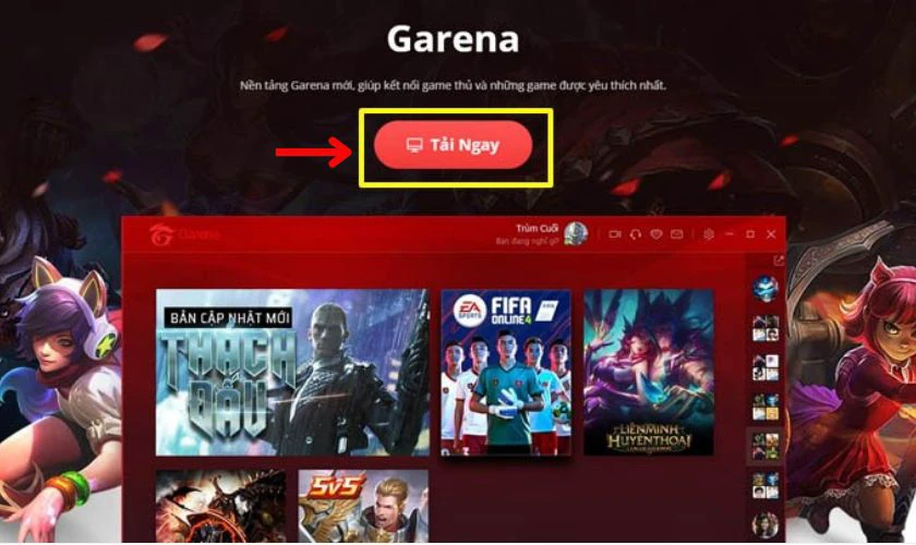 Cách tải Garena PC miễn phí nhanh chóng