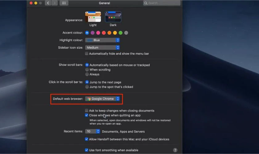 Chọn Google Chrome l&agrave; xong qu&aacute; tr&igrave;nh c&agrave;i đặt