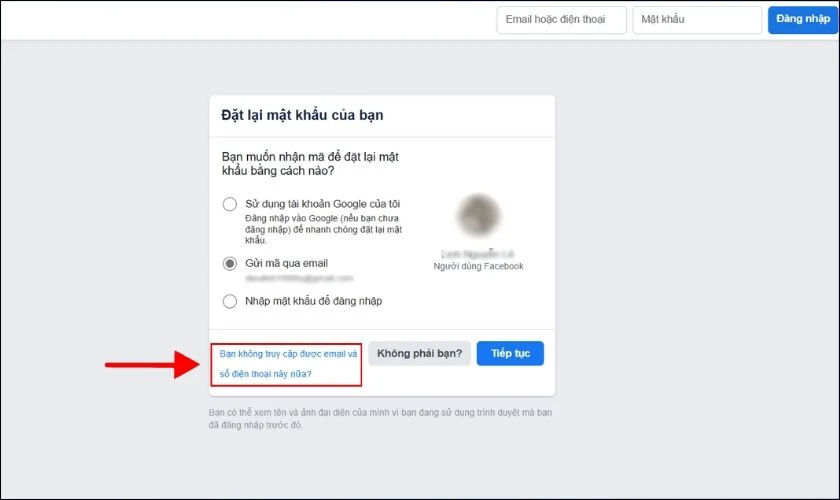 C&aacute;ch lấy lại t&agrave;i khoản Facebook bị hack khi mất email, số điện thoại