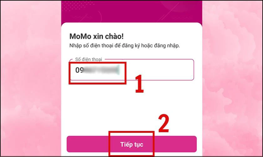 Cách tạo tài khoản Momo trên điện thoại