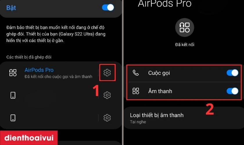 V&agrave;o C&agrave;i đặt để cấp quyền cho AirPods